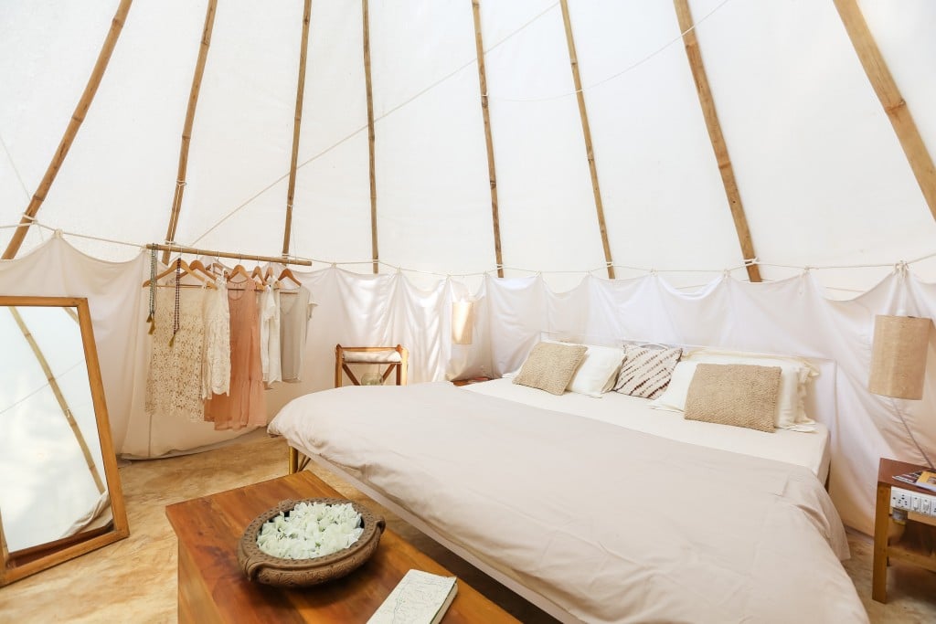 Glamping in Luxury Teepee Tents in South Goa, India